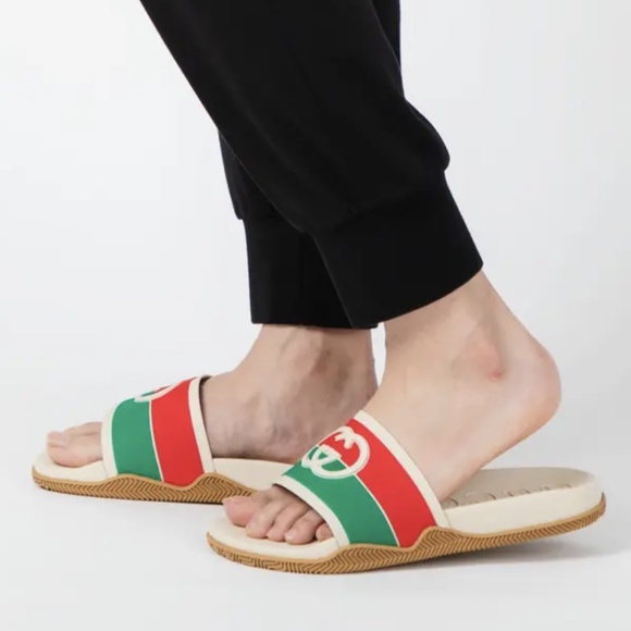 Gucci Women's Interlocking GG Slides Sandals Shoes - Picture 1 of 4